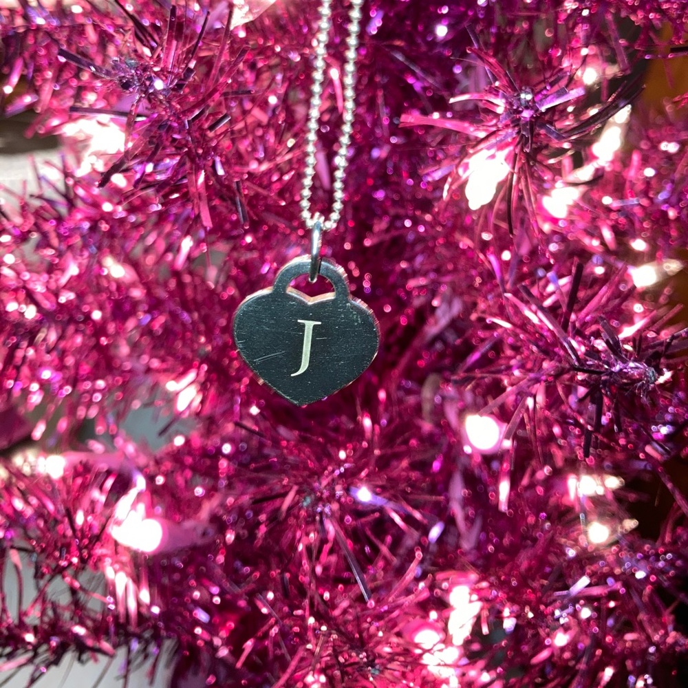 Tiffany & Co J Initial Pendant Necklace